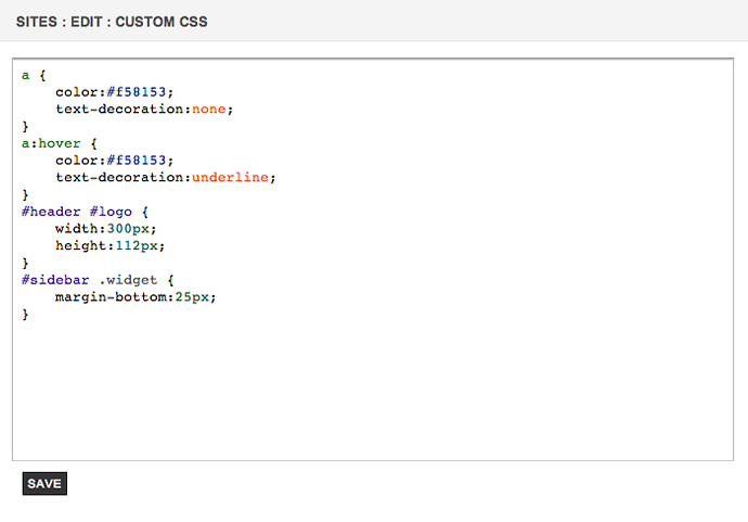 custom css